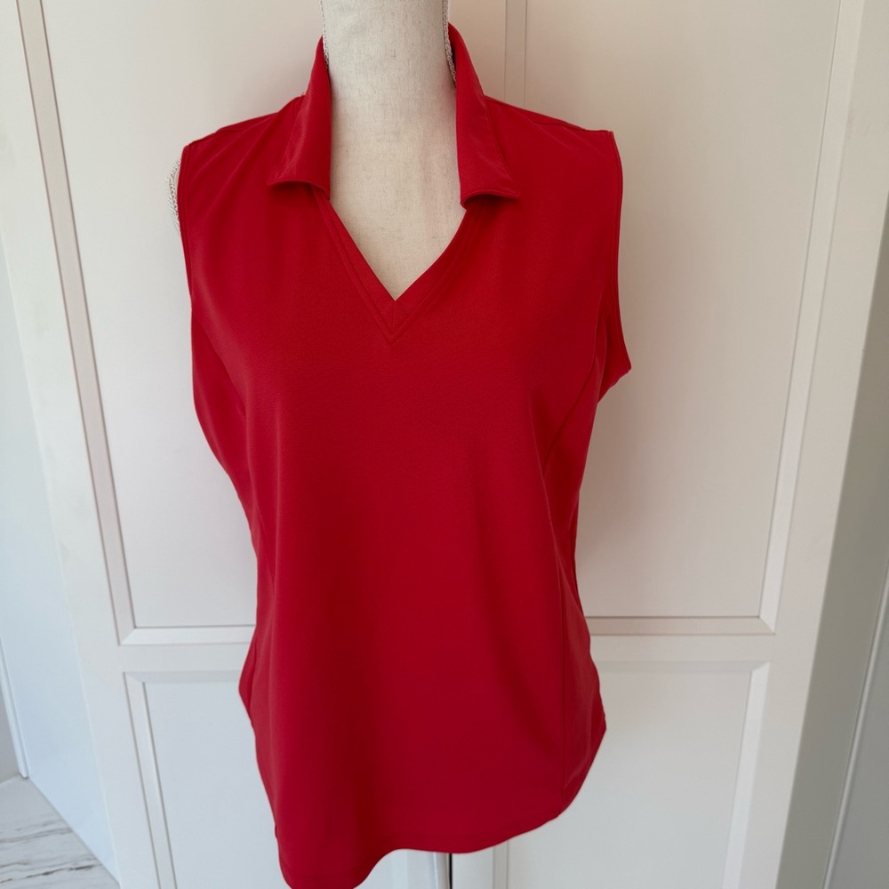 Lady Hagen Red Sleeveless Women's Top